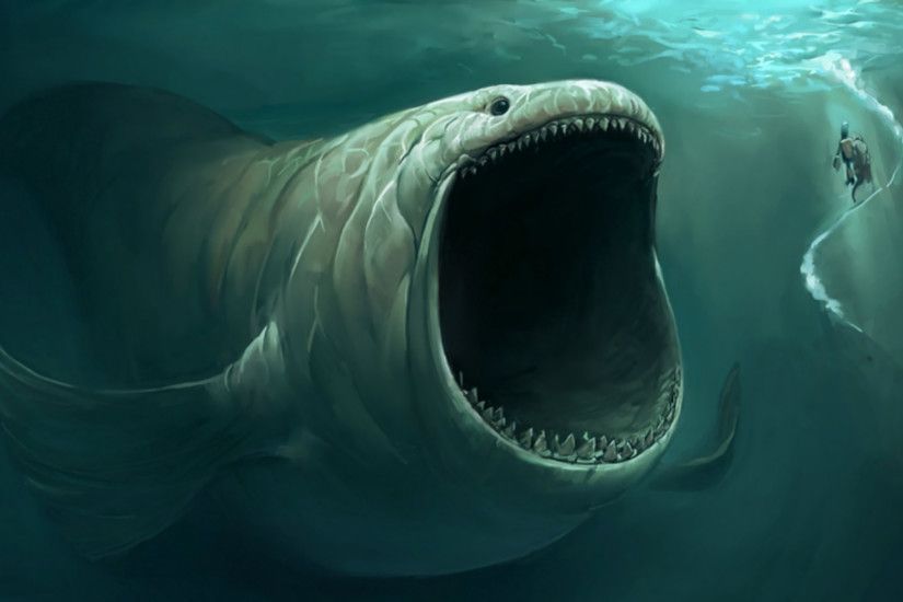 Fantasy - Sea Monster Wallpaper