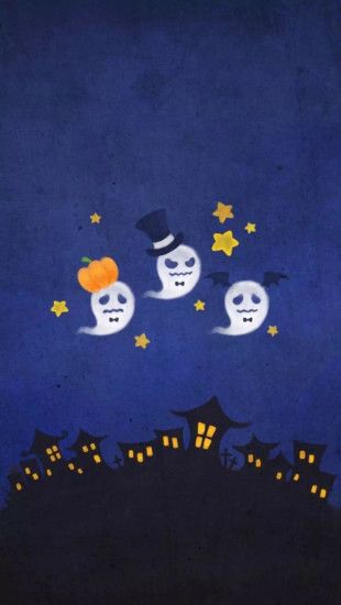 tumblr_cute sad ghosts halloween wallpaper iphone