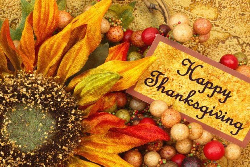 happy thanksgiving day flower desktop wallpaper