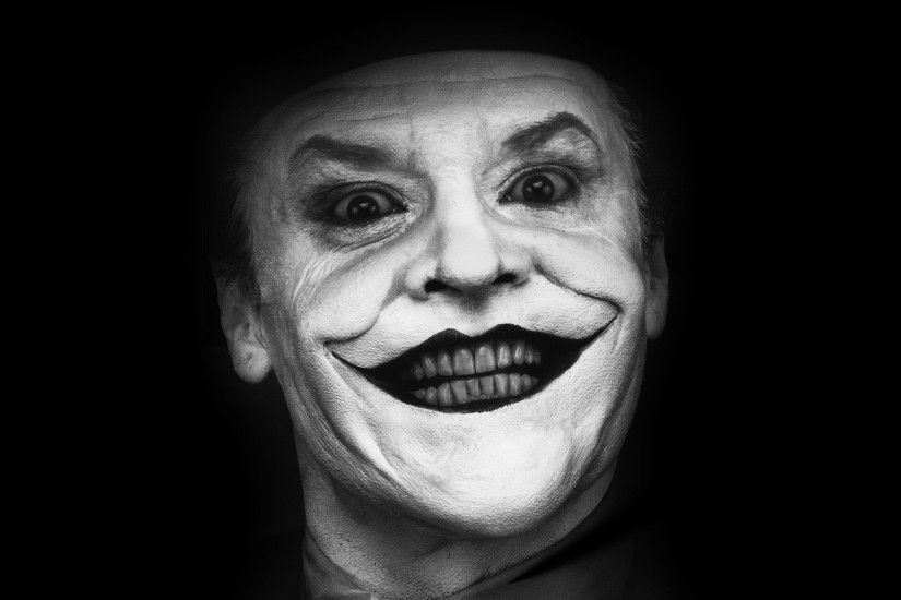 Jack Nicholson Joker Monochrome Â· HD Wallpaper | Background Image ID:266843