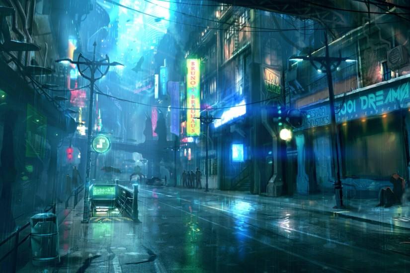 Anime City Night And heres another visually