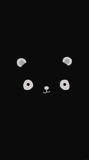nice cute-minimal-panda-dark-illust-art-iphone6-plus