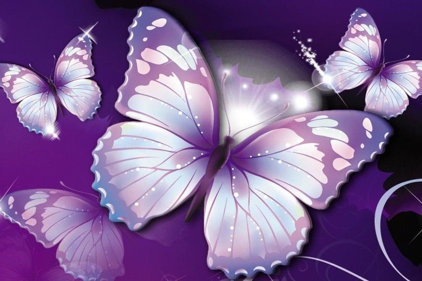 Wallpapers For > Purple Butterfly Backgrounds