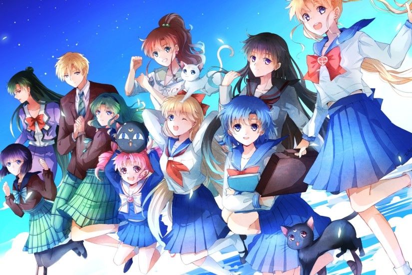 Sailor Moon, Tsukino Usagi, Tomoe Hotaru, Aino Minako, Kaiou Michiru