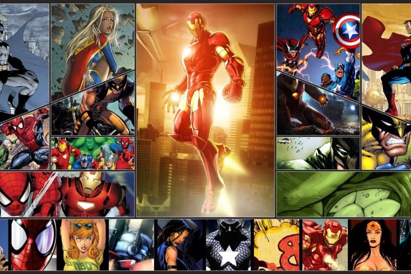 Wolverine, Spider Man, Captain America, Thor, Iron Man, Marvel Comics,  Superman, Supergirl, Batman, Wonder Woman, Rogue (character), Hulk  Wallpapers HD ...