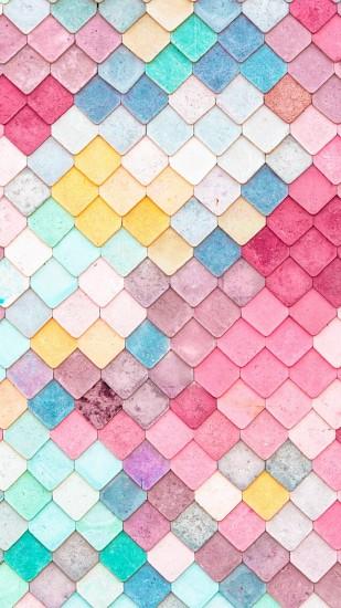 Colorful Roof Tiles Pattern #iPhone #6 #wallpaper