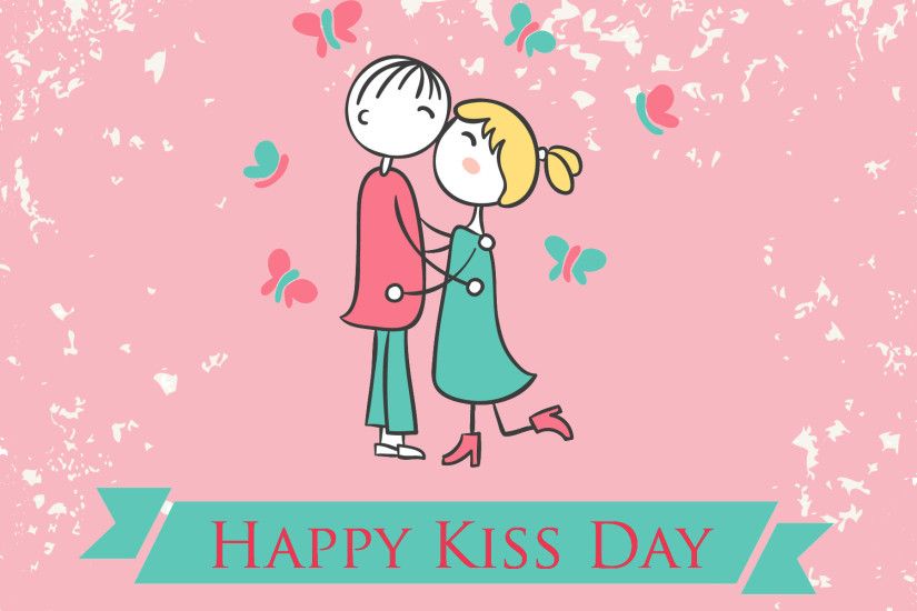 Happy Kiss day HD Wallpaper