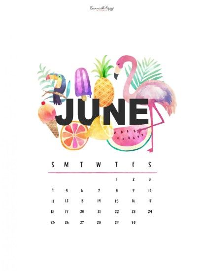 June 2017 Calendar + Tech Pretties