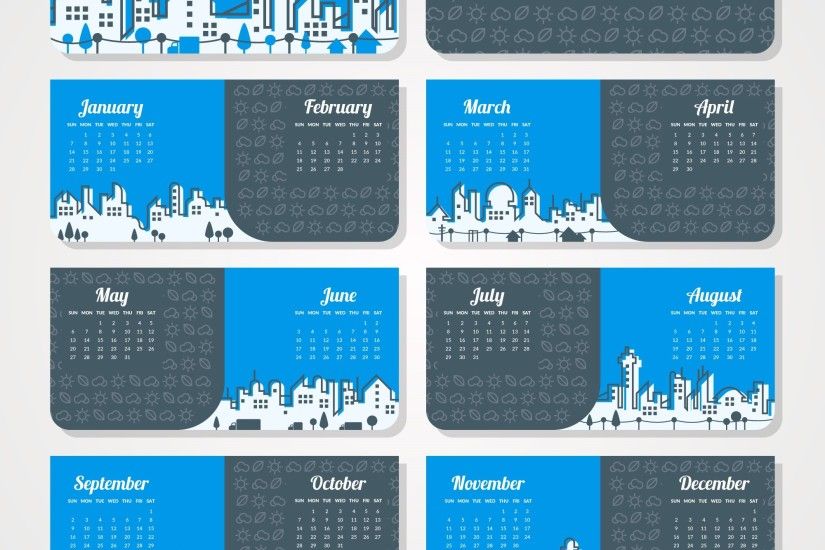 Monthly 2018 Calendar Wallpaper