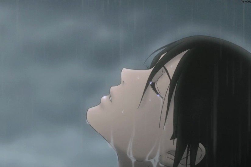 Anime Boy Alone | Alone Anime Girl in Rain Free Download HD Wallpaper
