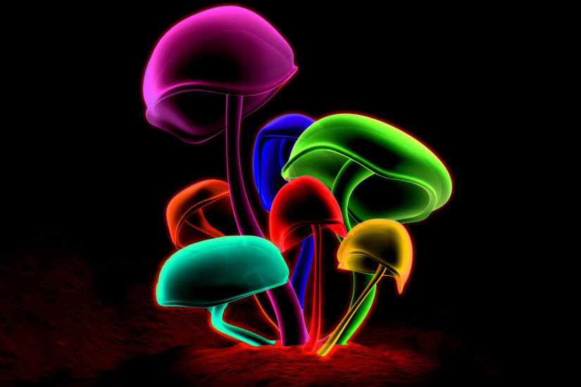 Colorful Mushrooms wallpaper with resolution up to - 21995