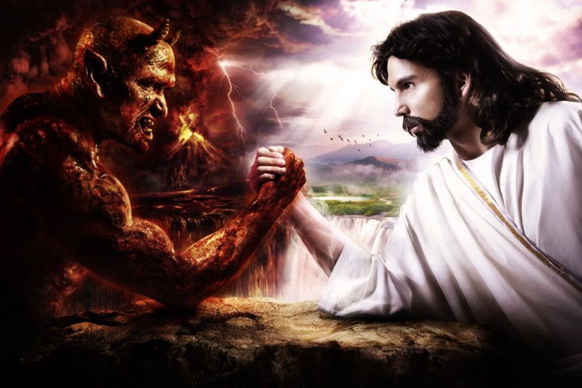 Jesus contra el diablo - 1920x1200