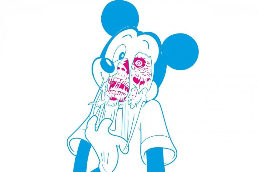 mickey mouse micky maus zombie skull art art background