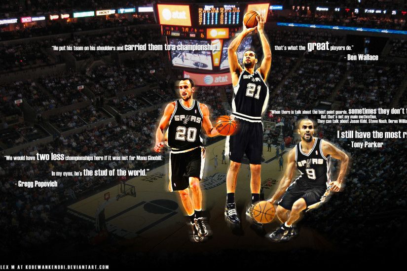 San Antonio Spurs Wallpaper. Spurs Big Three Wallpaper