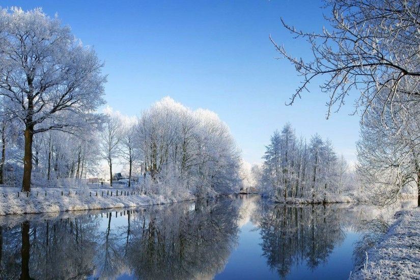 Beautiful Natural Scenes 4K Winter Wallpaper