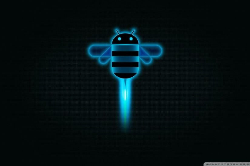 Android Logo Wallpaper Black Brands & Logos : Cool Bee Android HD .