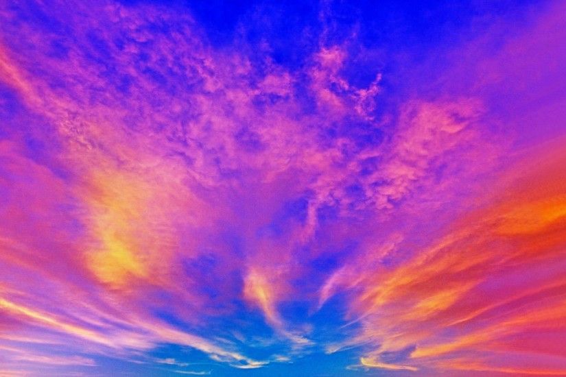 Earth - Sky Pink Pastel Colorful Blue Scenic Turquoise Wallpaper