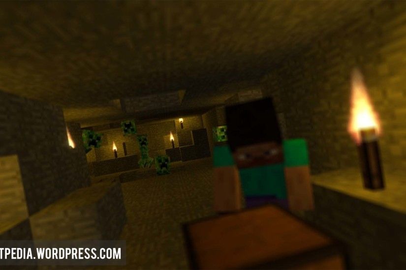 Creepers be Creepin HD Minecraft Animated Desktop Background Wallpaper