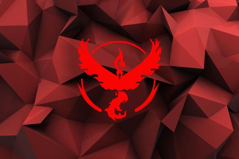 Team Valor, Poly, Red, PokÃ©mon Wallpapers HD / Desktop and Mobile  Backgrounds