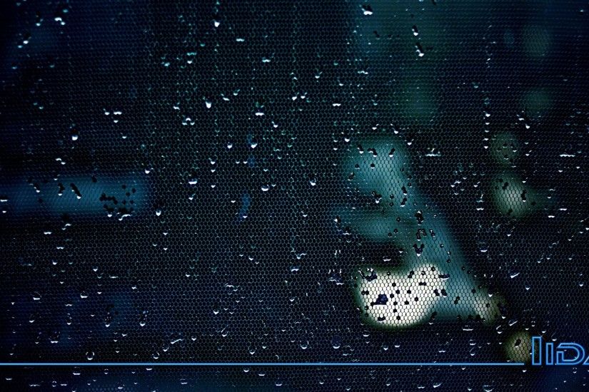 Water droplets nets wallpaper