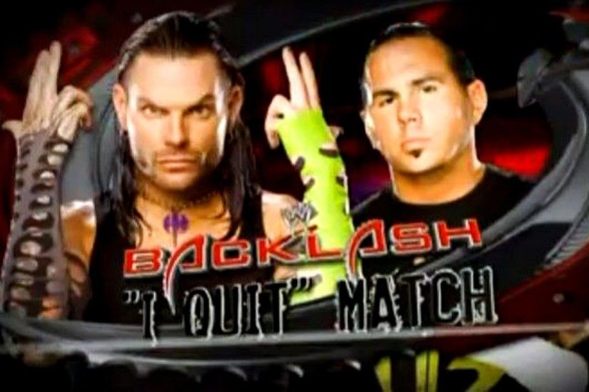 Brother VS Brother Jeff Hardy vs Matt Hardy Classic I Quit Match WWE Bac.