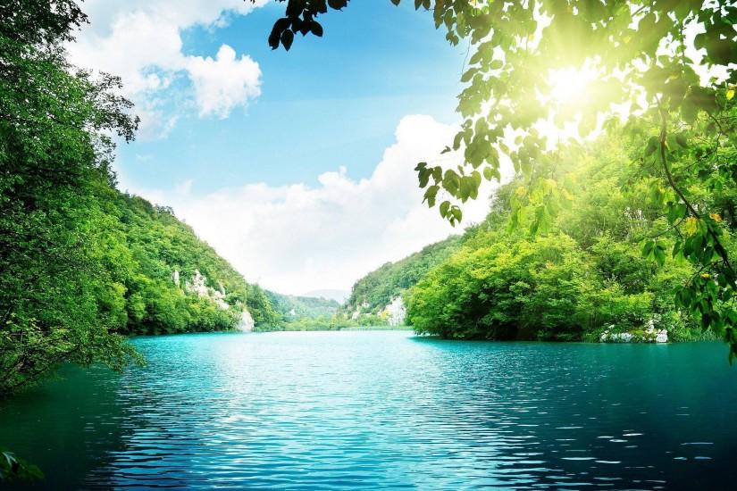 Lagoon Green Water Backgrounds Wallpaper | Background Download