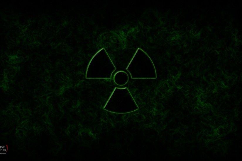 green nuclear symbol radioactive graphic art photo manipulation widescreen  chill pill chill pill ar Wallpaper HD