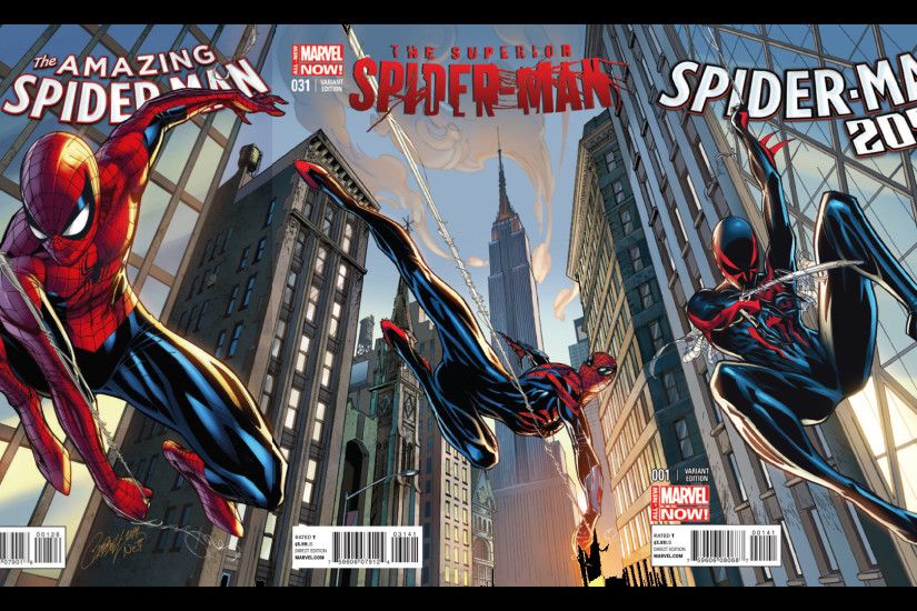 For those asking for a wallpaper of the Campbell Spider-Man variants.