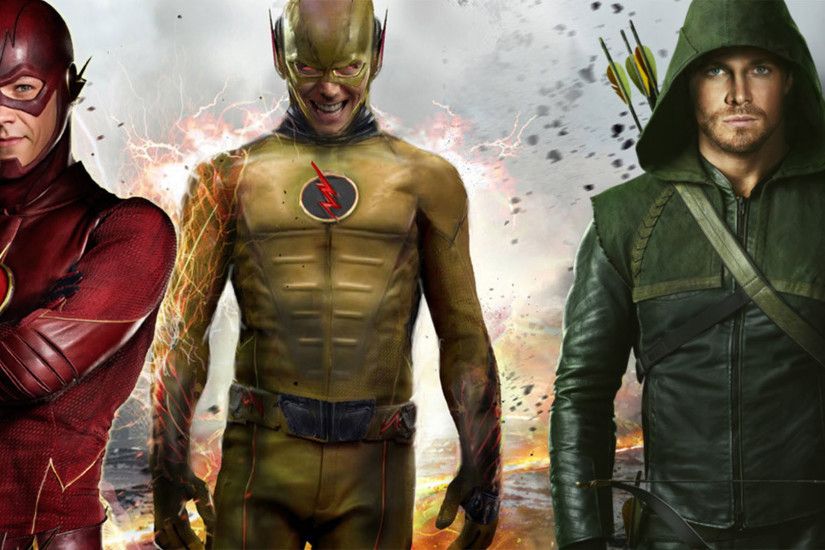 Barry Allen the Flash reverse Flash and Arrow