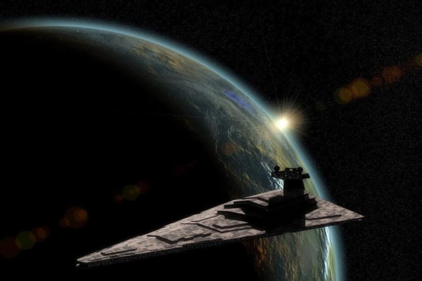 Star Wars outer space stars planets artwork Star Destroyer wallpaper .