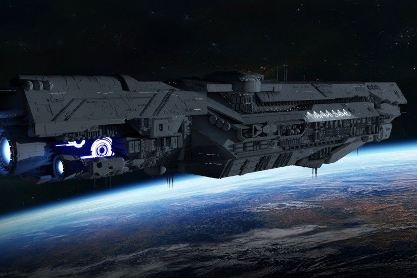 CG Render, Space, Planet, Spaceship, UNSC Infinity Wallpapers HD / Desktop  and Mobile Backgrounds
