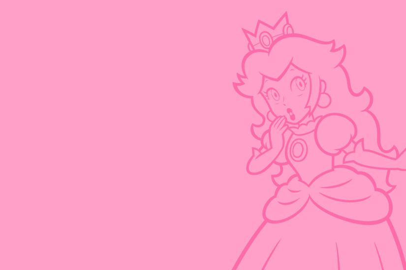 General 1920x1080 video games Princess Peach Super Mario Nintendo minimalism