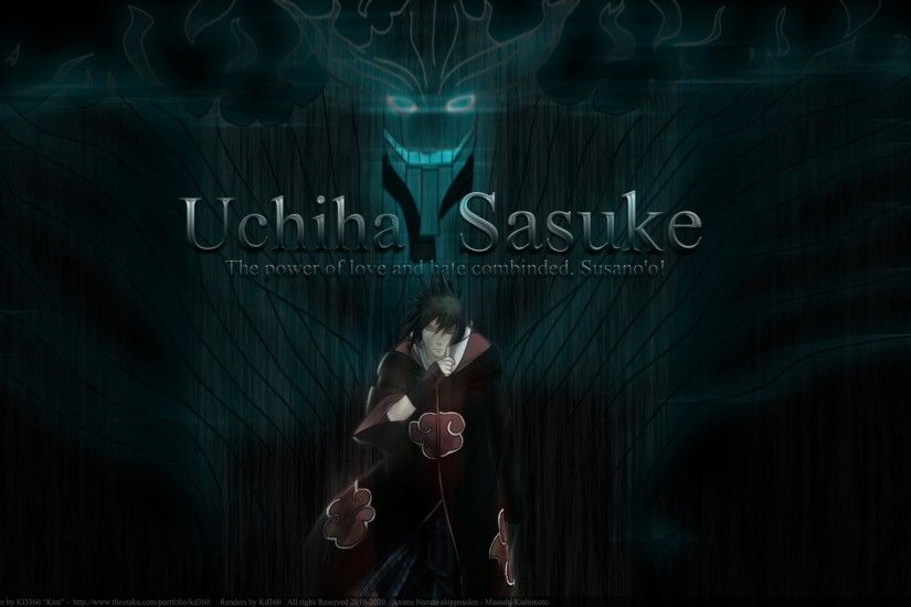 Sasuke Uchiha HD Wallpaper Dark Blue