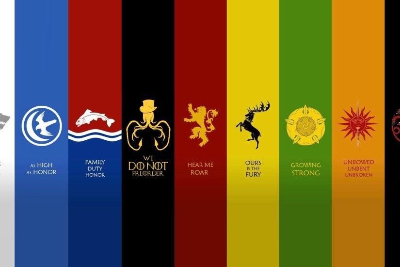 The great houses of Westeros wallpaper.