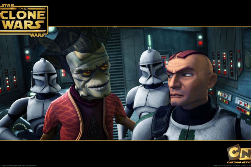 wallpaper photo of nute gunray and a group clones from the clone wars series