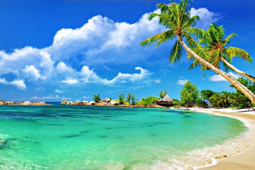 Beautiful Tropical Beaches Wallpaper Background 1 HD Wallpapers .