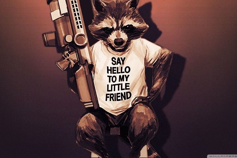 Rocket Raccoon - Guardians of the Galaxy 2 HD desktop wallpaper .
