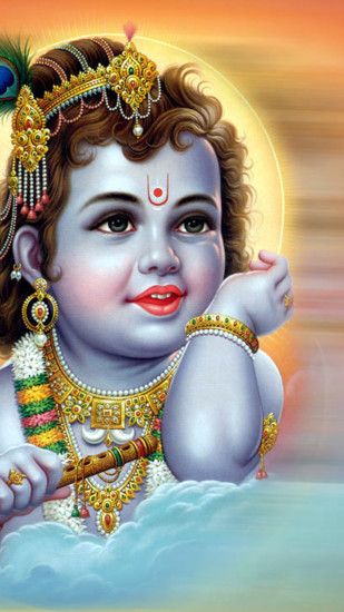 Download Little Lord Krishna 1080 x 1920 Wallpapers - 4565745 - Krishna Lord  Hindu God | mobile9