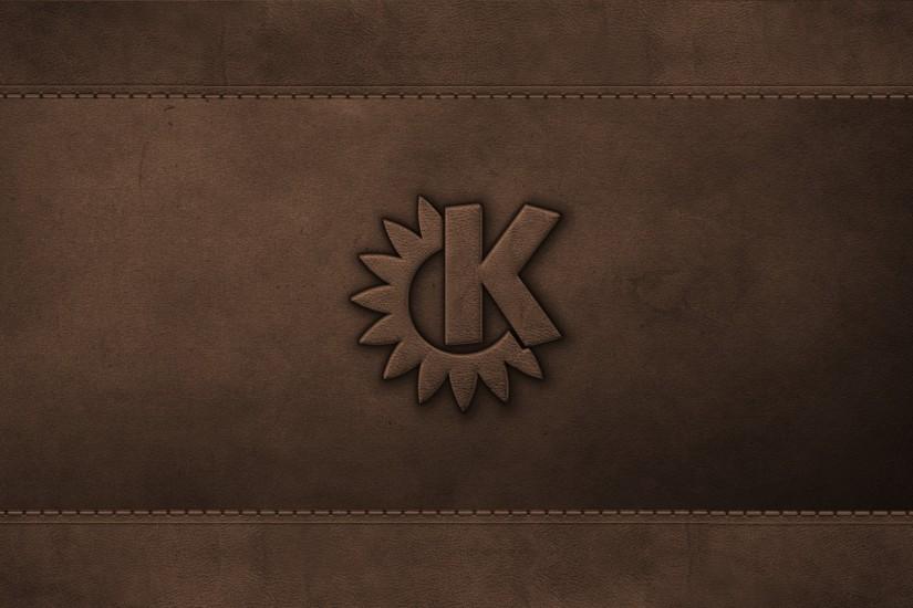 KDE on Leather Wallpaper by giancarlo64 KDE on Leather Wallpaper by  giancarlo64