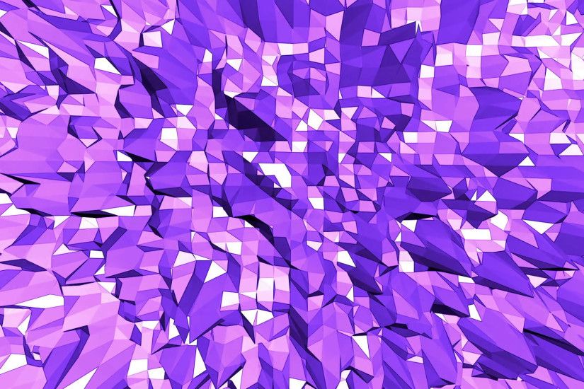 Violet abstract low poly waving surface as cartoon background. Violet  abstract geometric vibrating environment or