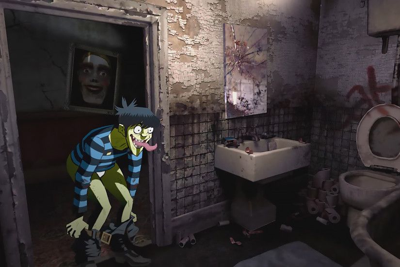 Just the bath , from the song: Gorillaz - Saturnz Barz (Spirit House)