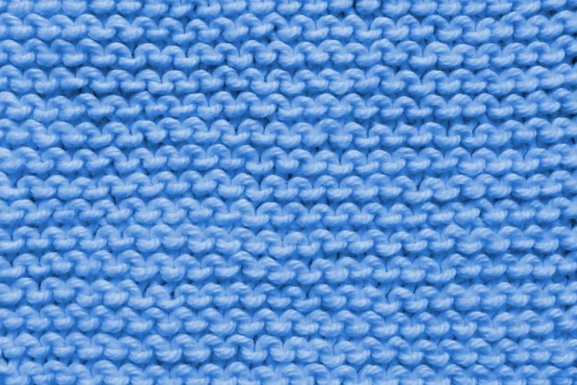Knitting Texture Background Blue