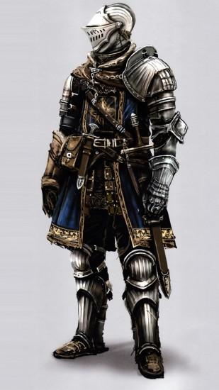 Preview wallpaper dark souls, knight, armor, art 1440x2560