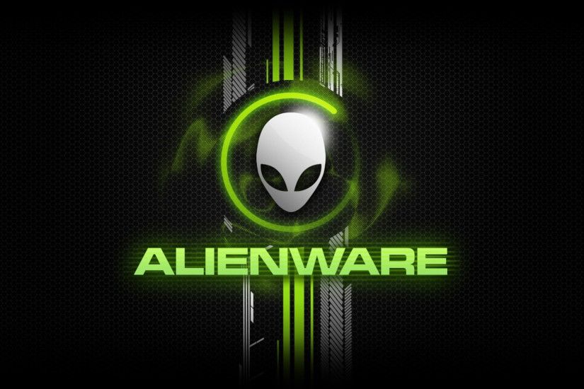Alienware Desktop Background Alien Head Green Honeycomb Design 1920x1080