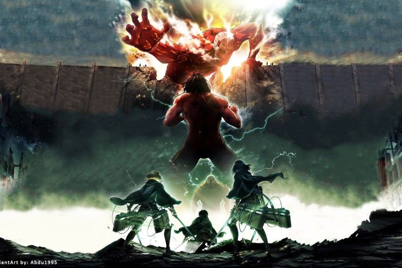 Anime - Attack On Titan Mikasa Ackerman Eren Yeager Armin Arlert Shingeki  No Kyojin Wallpaper