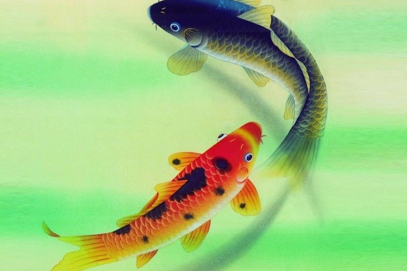 Koi Fish Painting - wallpaper. | love of KOI | Pinterest | Koi .