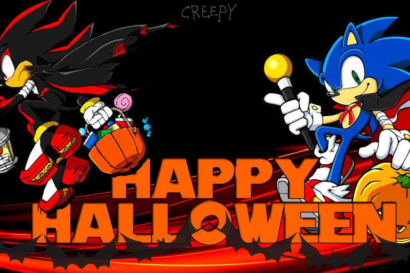 ... Wallpaper - Sonic and Shadow [Halloween] by Haalyle