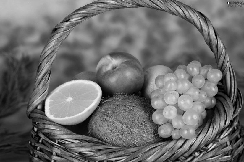 full, fruits, basket