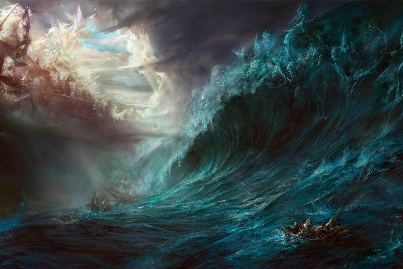 fantasy Art, Heaven And Hell Wallpaper HD