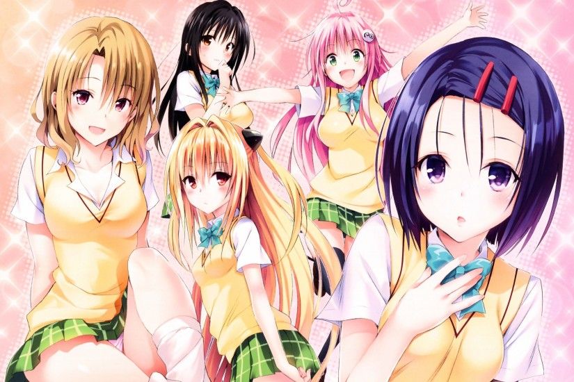 Anime Girls, To Love Ru, Momo, Lala, Golden Darkness